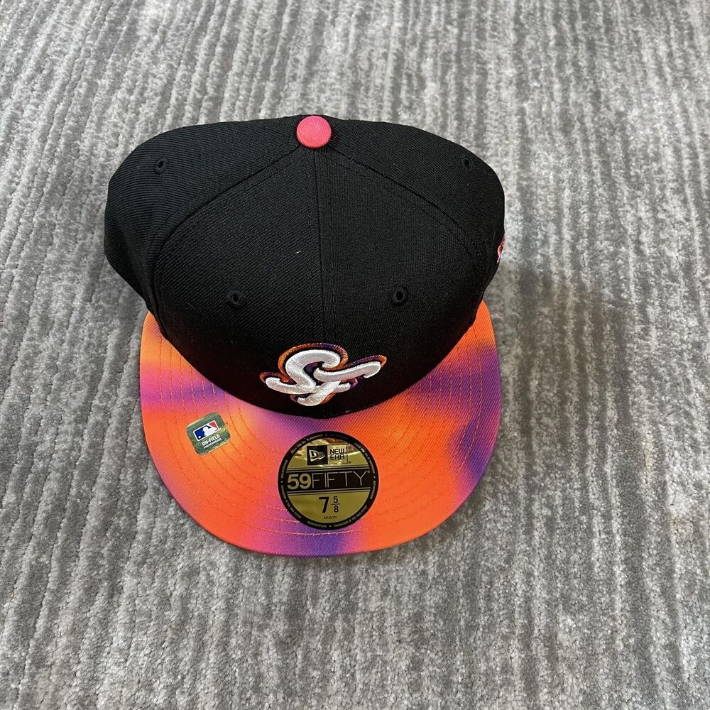 San Francisco Giants Hat Cap Fitted 7 5/8 Black MLB Baseball 59FIFTY New Era